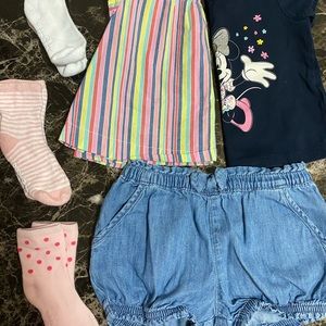 😍 2 baby girl T-shirt 1 shorts 👧